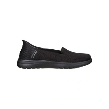 Skechers On-The-Go Flex Astonish Slip-Ins Shoes in Black - lightweight cushioned slip-on walking sneakers