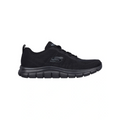 Skechers Track New Staple Sneakers in Black with lightweight cushioning and breathable sporty design