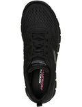 Skechers Track New Staple Sneakers in Black with lightweight cushioning and breathable sporty design