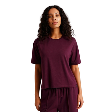 Chloe & Lola Boyfriend Lounge T-Shirt, oversized relaxed fit, 100% modal, round neck, exclusive to Myer