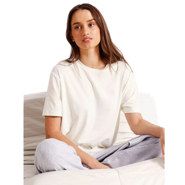 Chloe & Lola oversized crew neck top in soft modal-cotton blend.