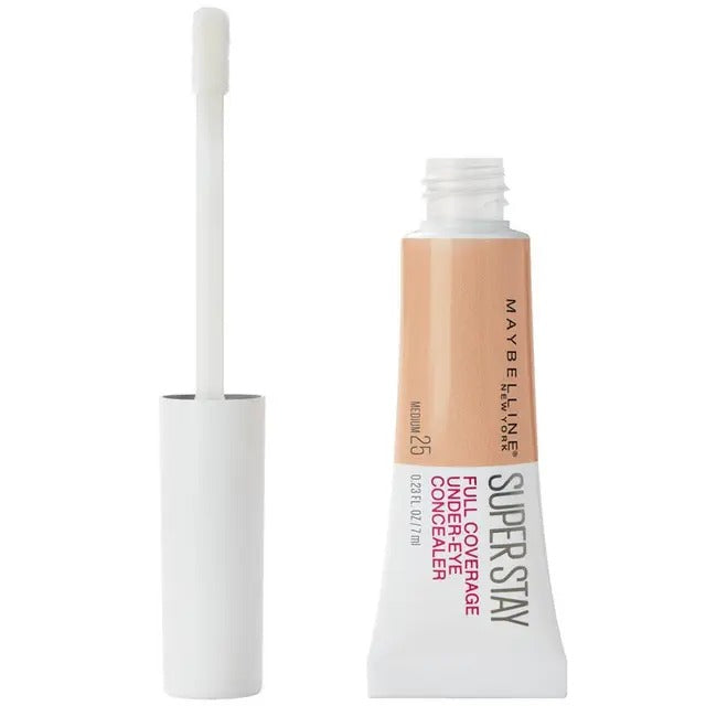 Maybelline Superstay Concealer 25 Medium for full under-eye coverage
