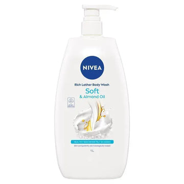 NIVEA Rich Moisture Soft Shower Gel Body Wash 1L
