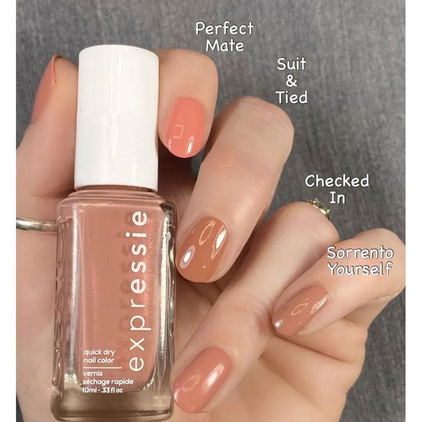 Essie Expressie Nail Polish 40 Checked In 10ml quick dry white shade