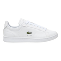 Lacoste Carnaby Pro Tonal Leather Sneakers in White, featuring a smooth leather upper with subtle tonal branding for a clean, minimalist design.