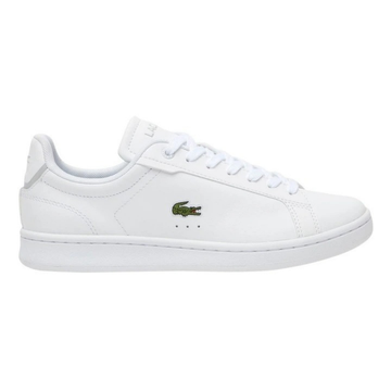 Lacoste Carnaby Pro Tonal Leather Sneakers in White, featuring a smooth leather upper with subtle tonal branding for a clean, minimalist design.