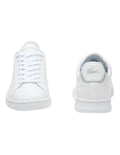 Lacoste Carnaby Pro Tonal Leather Sneakers in White, featuring a smooth leather upper with subtle tonal branding for a clean, minimalist design.