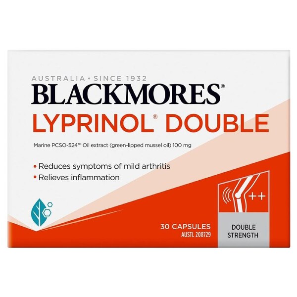 Blackmores Lyprinol Double Strength 30 Capsules - Natural Anti-inflammatory Supplement