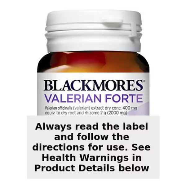 Blackmores Valerian Forte 2000mg 30 Tablets bottle for sleep and relaxation