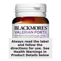 Blackmores Valerian Forte 2000mg 30 Tablets bottle for sleep and relaxation