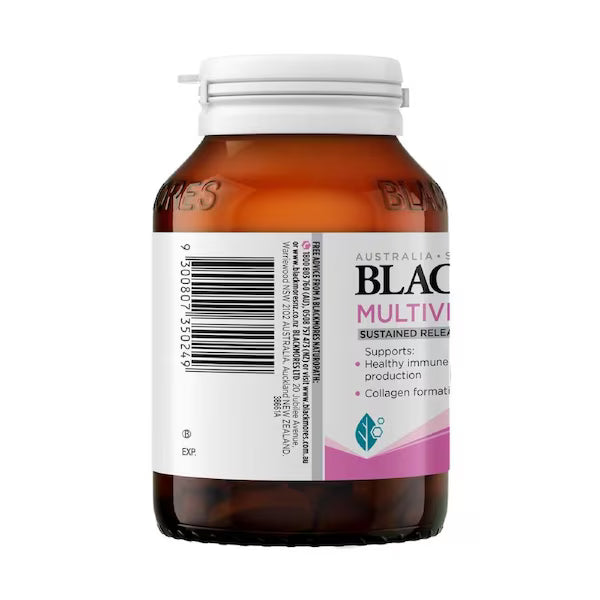 Blackmores Sustained Release Women's Multivitamin 90 Tablets - Essential daily vitamins for women's health, providing sustained release for all-day energy and wellness.