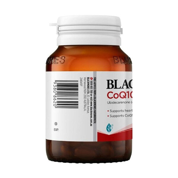 Blackmores CoQ10 75mg 90 Capsules, a bottle of dietary supplements for heart and energy health.