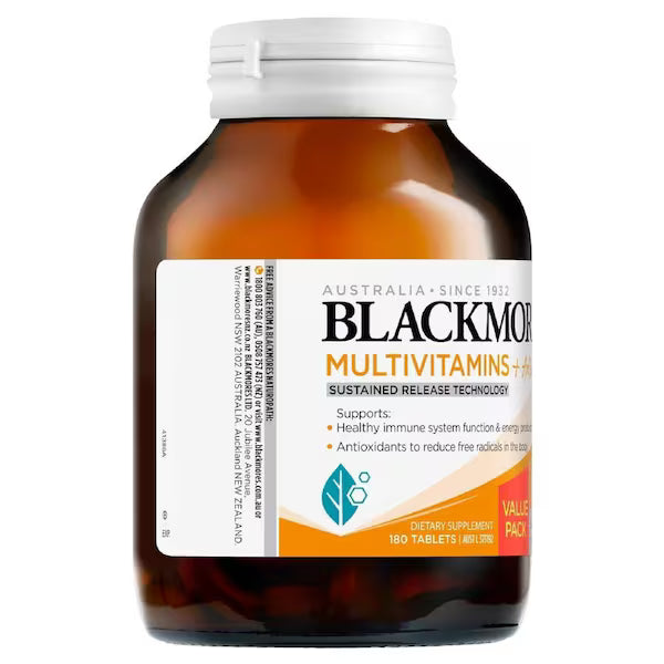 Blackmores Sustained Release Multi + Antioxidants 180 Tablets - High-quality multivitamin supplement for overall health and wellness.