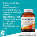 Blackmores Sustained Release Multi + Antioxidants 180 Tablets - High-quality multivitamin supplement for overall health and wellness.
