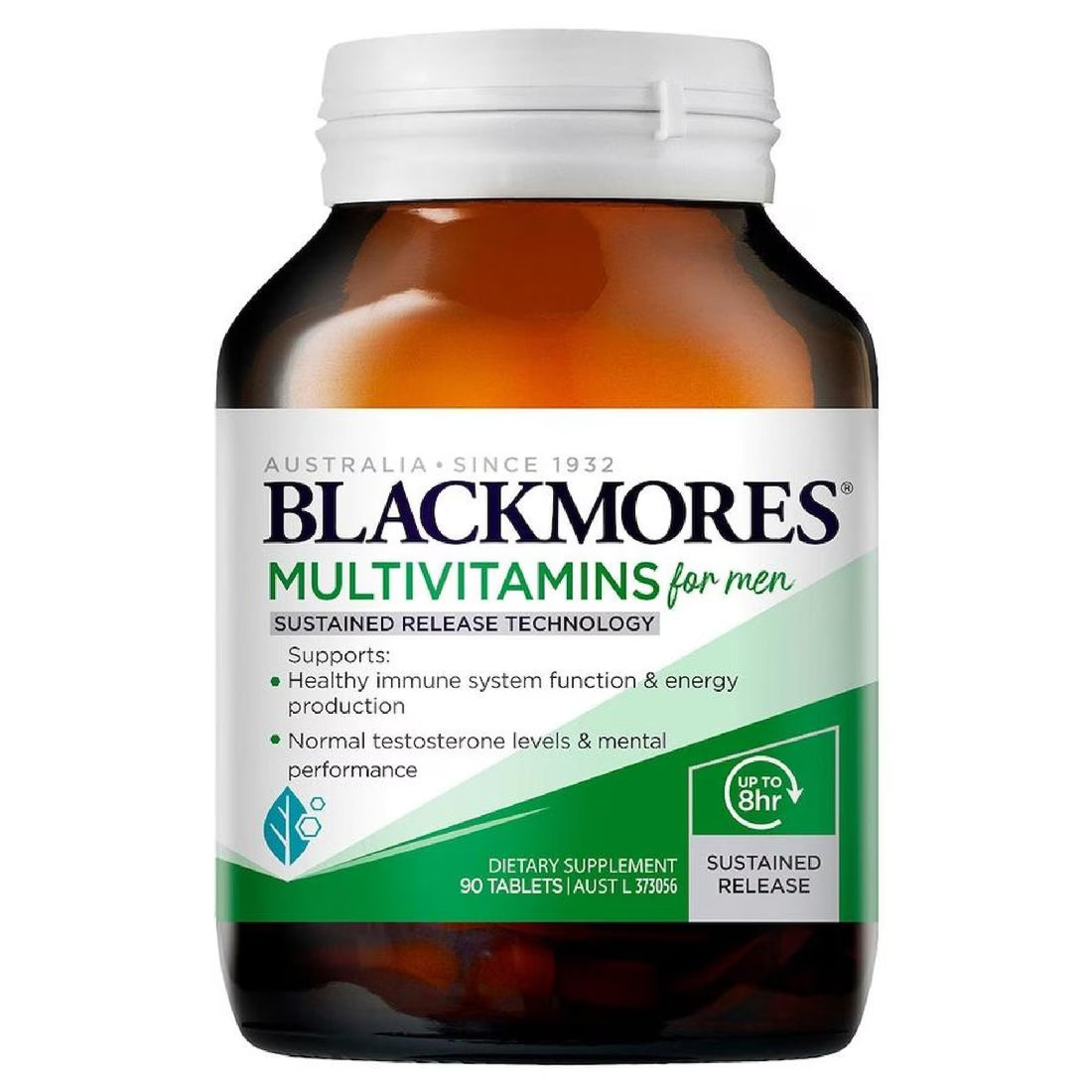 Blackmores Total Calcium Magnesium + D3 200 Tablets bottle with label showing supplement for bone and muscle health, enhanced with Vitamin D3.