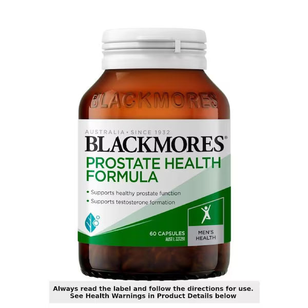 Blackmores Prostate Health Formula 60 Capsules – Supports prostate health with natural ingredients for men's well-being
