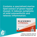 Blackmores Lyprinol 100 Capsules - Natural supplement for joint health, supporting mobility and reducing inflammation.