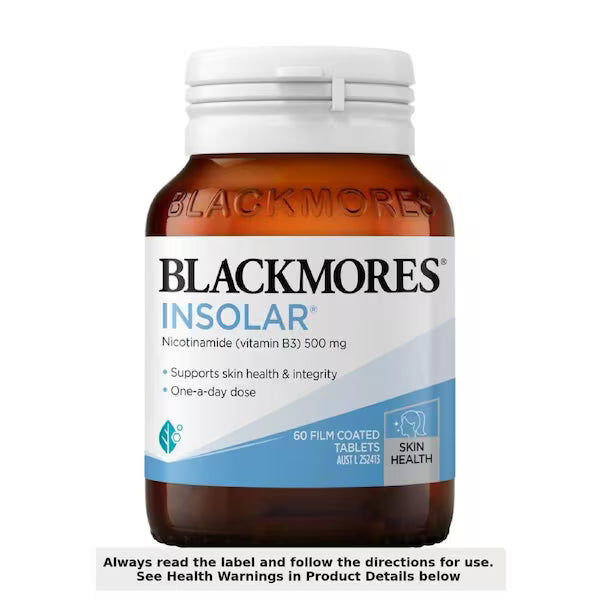 Blackmores Insolar Vitamin B3 - 60 Tablets for skin health and UV protection