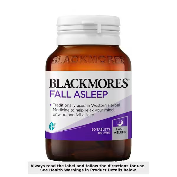 Blackmores Fall Asleep 60 Tablets - Natural Sleep Aid for Better Rest