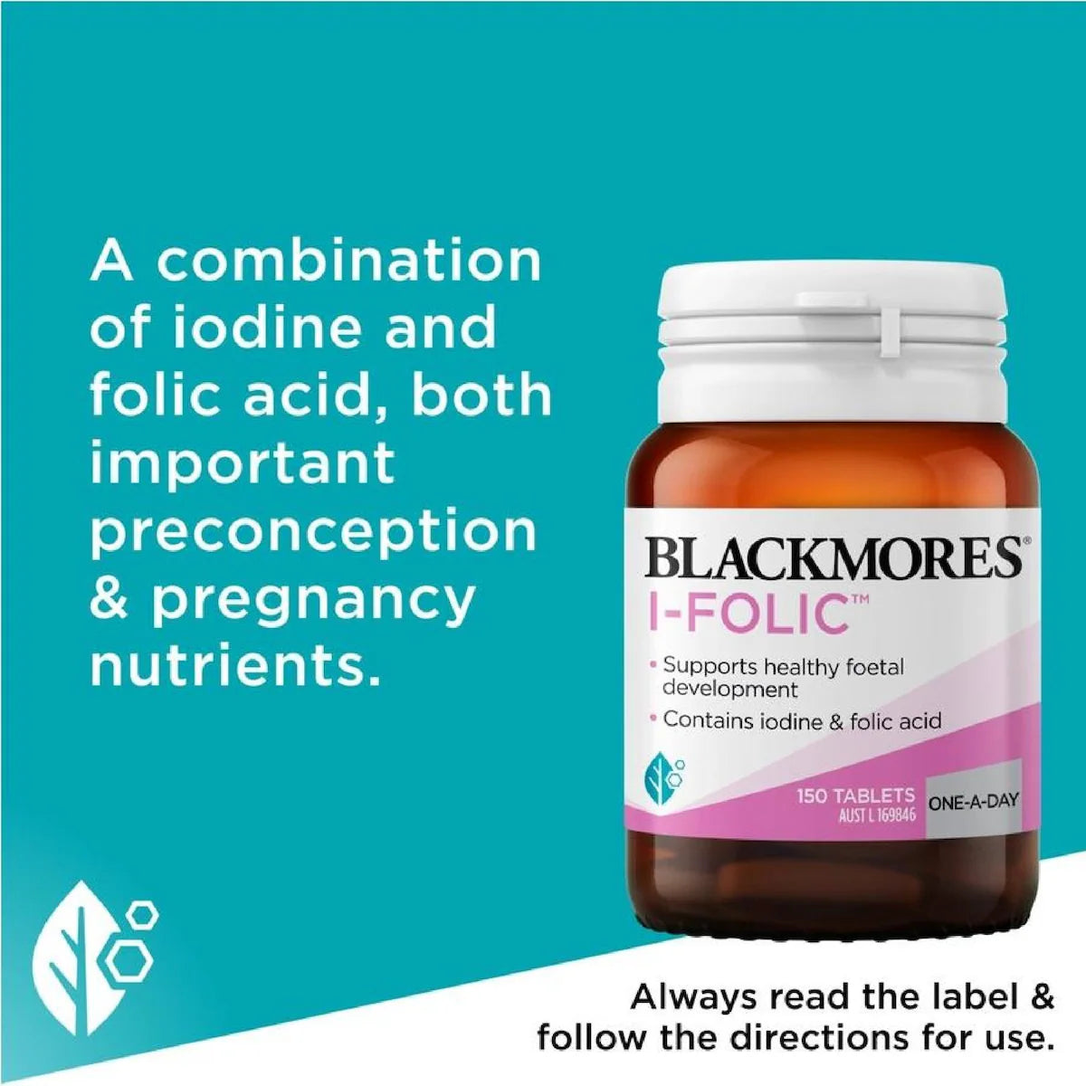 Blackmores I-Folic 150 Tablets - Essential folic acid supplement for women’s health