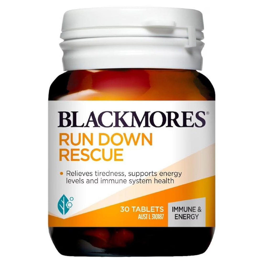 Blackmores Run Down Rescue 30 Tablets - Energy and Vitality Supplement