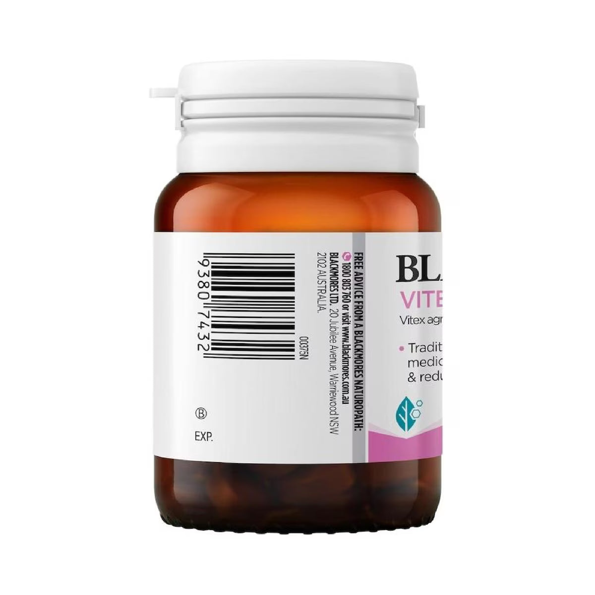Blackmores Vitex Agnus Castus 40 Tablets, a natural supplement for women's health, supporting hormonal balance and menstrual cycle regulation.