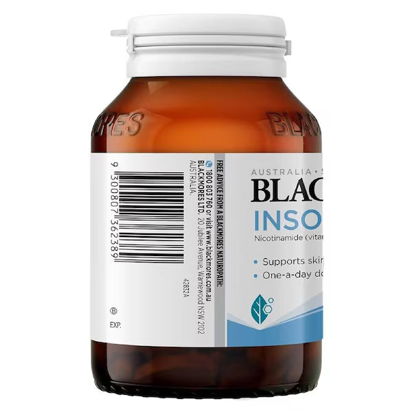 Blackmores Insolar 120 Tablets for sun protection, skin health, and UV defense.