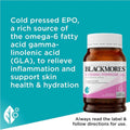Blackmores Evening Primrose Oil 1000mg, 190 capsules bottle, natural health supplement for skin, hormonal balance, and overall wellness.