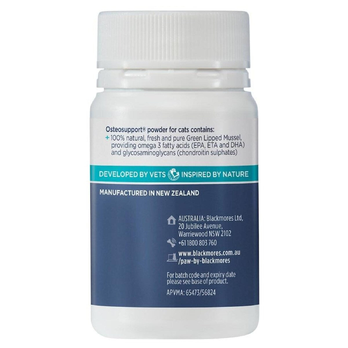 Blackmores PAW OsteoSupport Cat 60 Capsules for joint and mobility health in cats