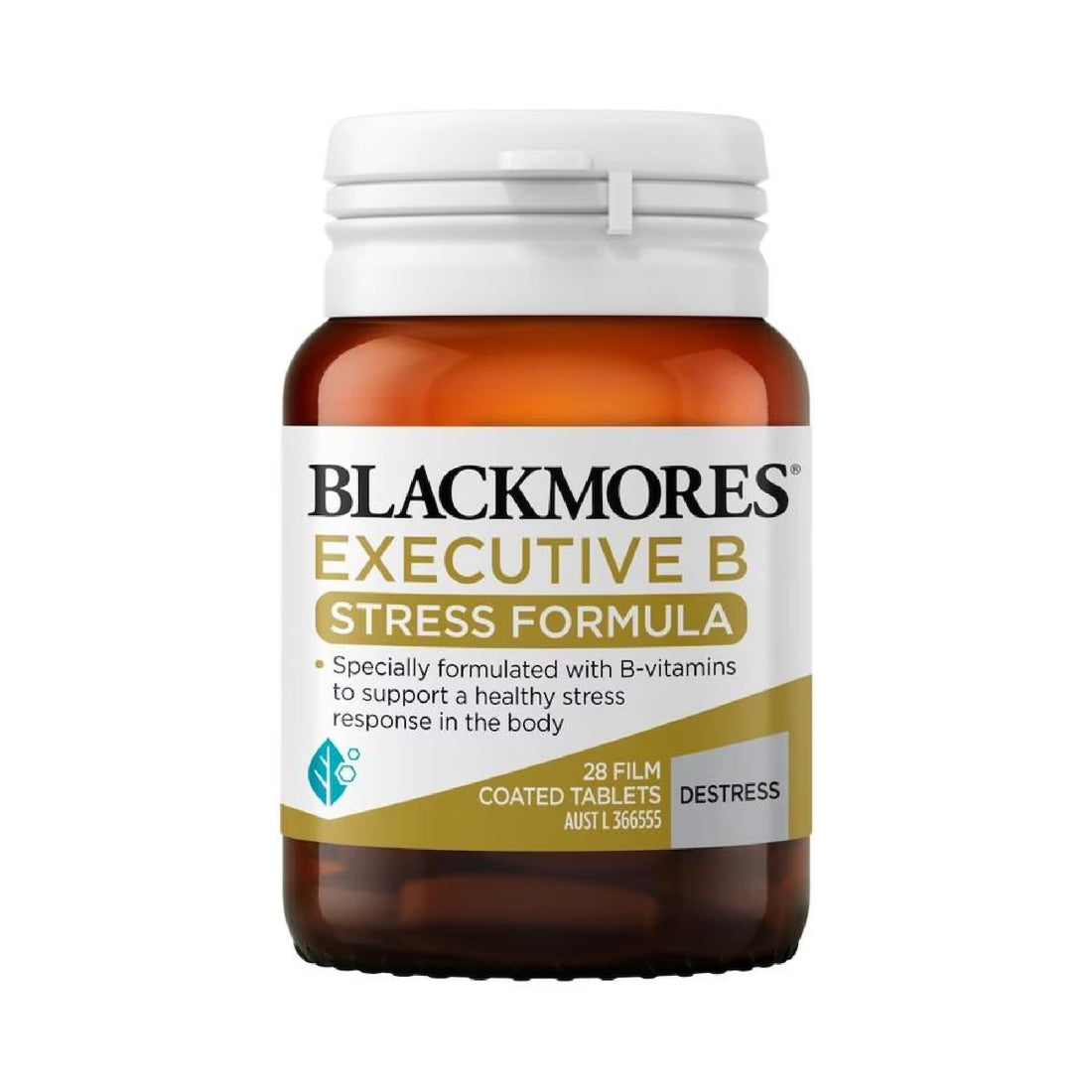 Blackmores Executive B Vitamin B Stress Support Formula 28 Pack designed to support mental performance, reduce stress, and promote overall well-being.