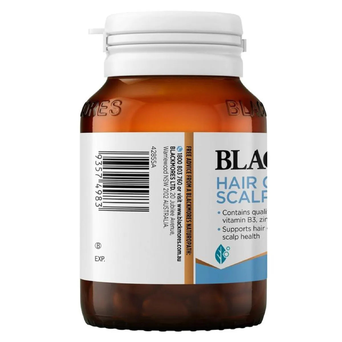 Blackmores Hair Growth + Scalp Ultra 60 Capsules bottle for healthy hair and scalp nourishment