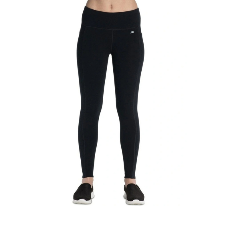 Skechers GOwalk High Waist Legging in Bold Black – Women’s supportive high-rise leggings with sleek fit, stretchy comfort, and versatile activewear style