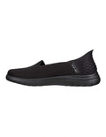 Skechers On-The-Go Flex Astonish Slip-Ins Shoes in Black - lightweight cushioned slip-on walking sneakers
