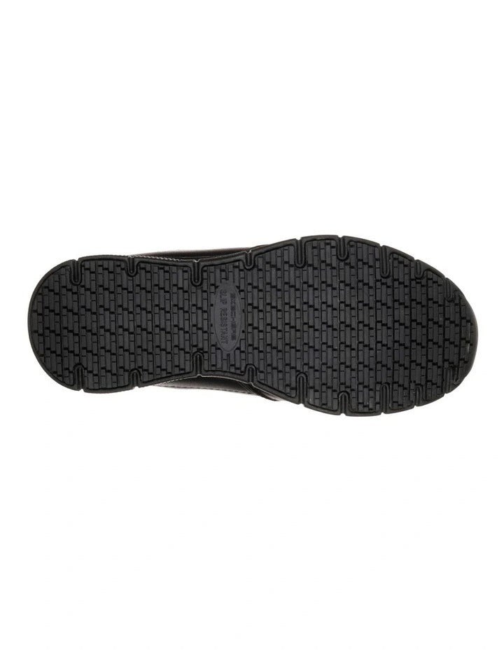 Skechers Work Relaxed Fit Nampa Annod SR Sneakers in Black - slip-resistant work shoes with cushioned comfort