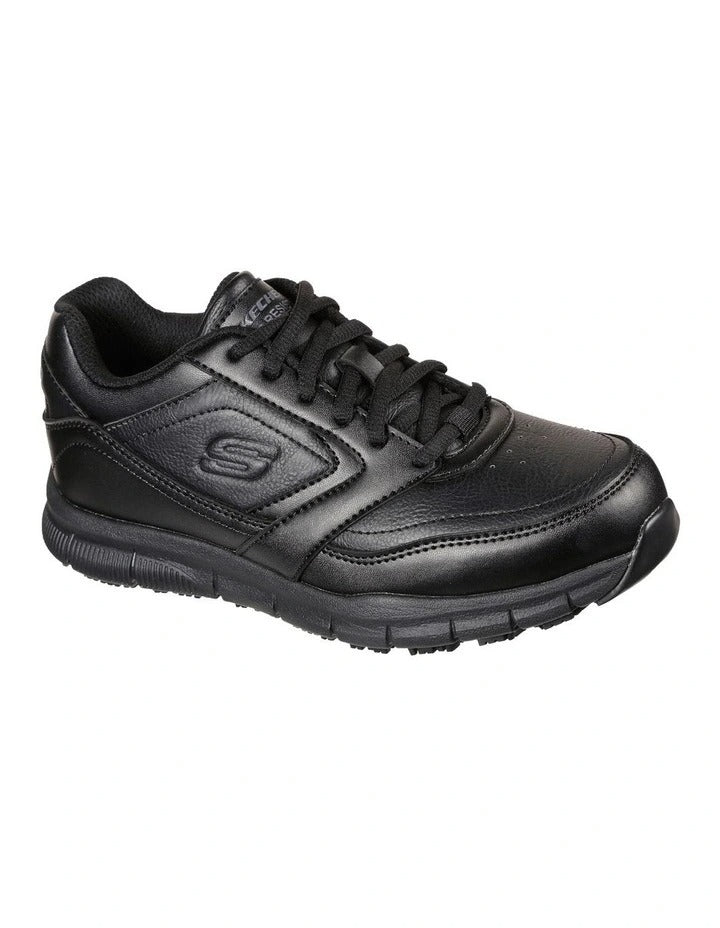Skechers Work Relaxed Fit Nampa black slip-resistant work shoes