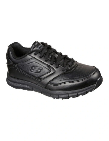 Skechers Work Relaxed Fit Nampa black slip-resistant work shoes