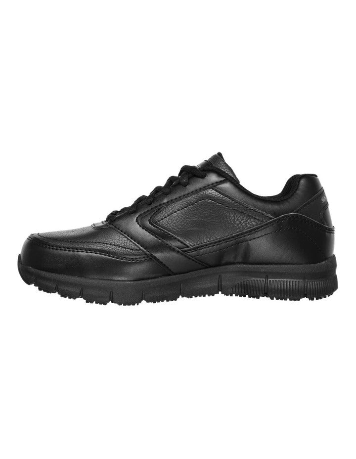 Skechers Work Relaxed Fit Nampa black slip-resistant work shoes