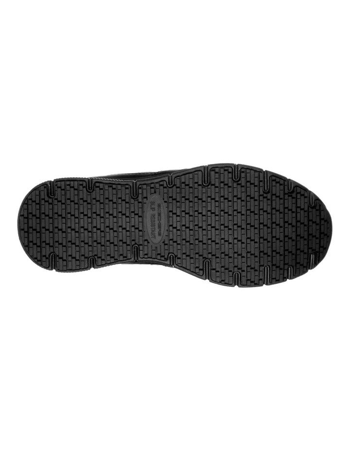 Skechers Work Relaxed Fit Nampa black slip-resistant work shoes