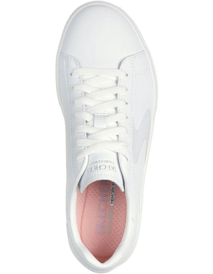 Skechers Eden LX Top Grade Sneakers in White - lightweight cushioned casual shoes for men and women