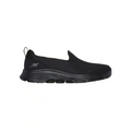 Skechers Go Walk 7 Razi Shoes in Black - lightweight cushioned walking sneakers for men and women