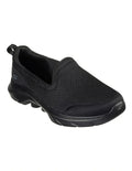 Skechers Go Walk 7 Razi Shoes in Black - lightweight cushioned walking sneakers for men and women