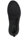 Skechers Go Walk 7 Razi Shoes in Black - lightweight cushioned walking sneakers for men and women