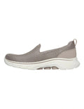 Skechers Go Walk 7 Razi Shoes in TPE Taupe - lightweight cushioned walking sneakers with breathable comfort
