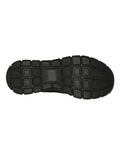 Skechers Track New Staple Sneakers in Black with lightweight cushioning and breathable sporty design