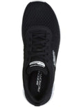 Skechers Track New Staple Sneakers in Black with lightweight cushioning and breathable sporty design