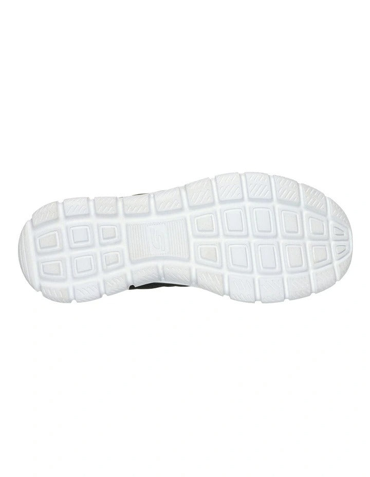 Skechers Track New Staple Sneakers in Black with lightweight cushioning and breathable sporty design