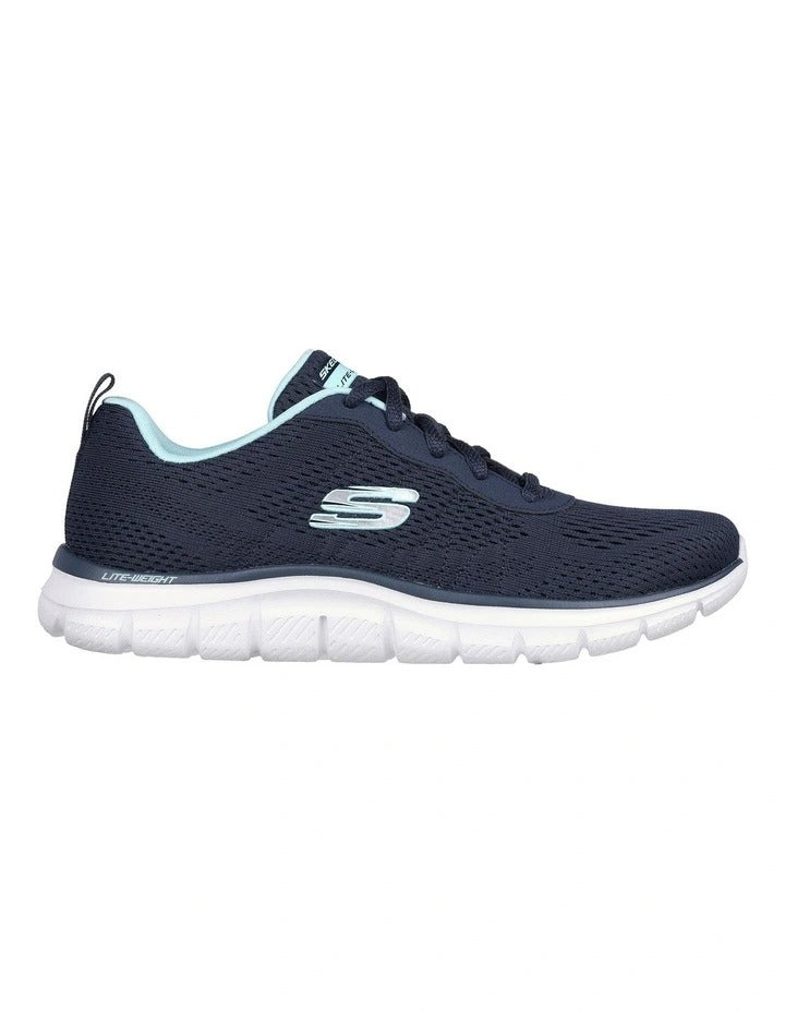 Skechers Track New Staple Sneakers in Blue - lightweight cushioned athletic shoes for men and women