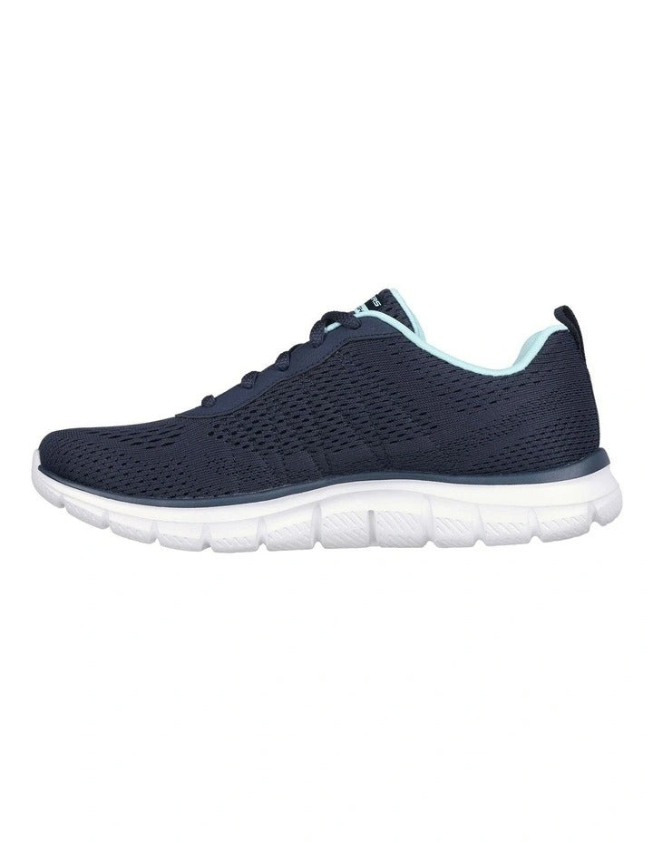 Skechers Track New Staple Sneakers in Blue - lightweight cushioned athletic shoes for men and women