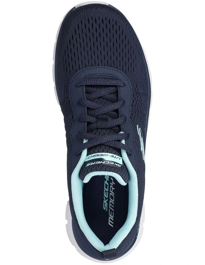 Skechers Track New Staple Sneakers in Blue - lightweight cushioned athletic shoes for men and women