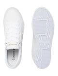 Lacoste Ziane Platform Leather Sneaker in White, featuring a clean leather upper with a stylish platform sole for added height and comfort.